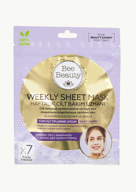 Weekly sheet mask